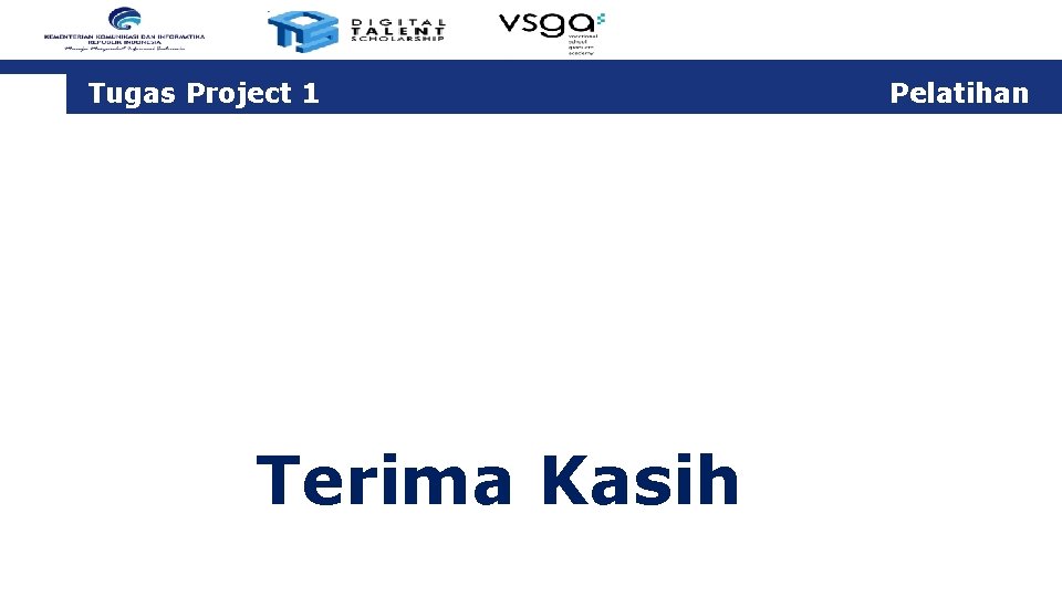 Tugas Project 1 Terima Kasih Pelatihan 