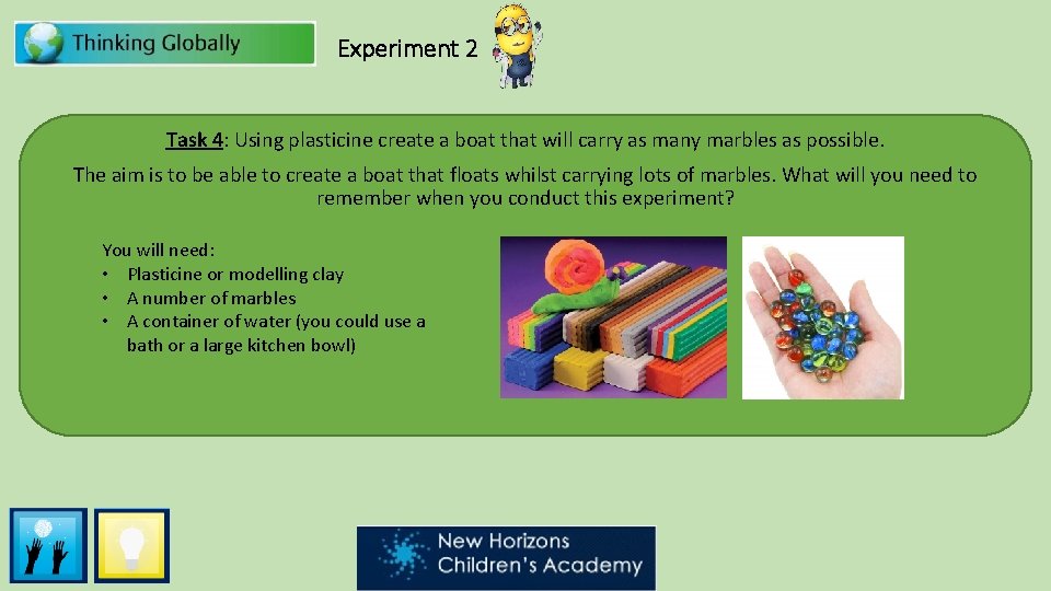 Experiment 2 Task 4: Using plasticine create a boat that will carry as many Experiment 2 Task 4: Using plasticine create a boat that will carry as many