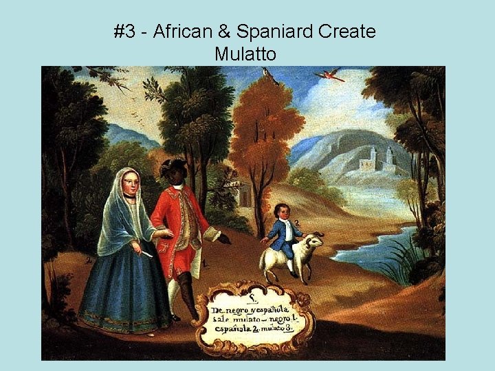 #3 - African & Spaniard Create Mulatto 