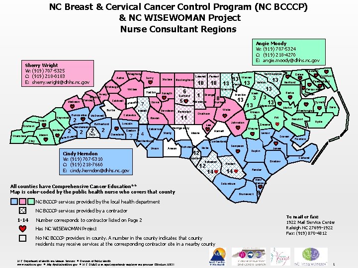 NC Breast & Cervical Cancer Control Program (NC BCCCP) & NC WISEWOMAN Project Nurse