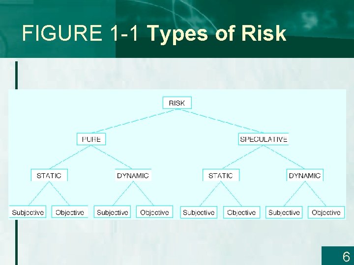 FIGURE 1 -1 Types of Risk 6 