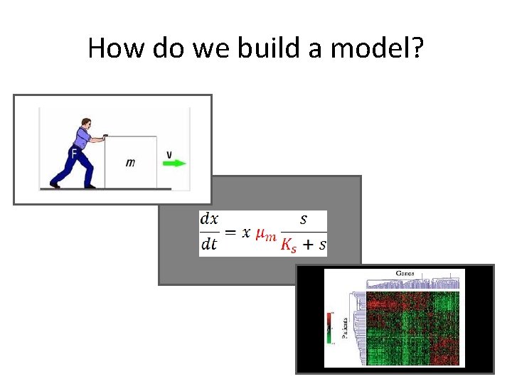 How do we build a model? White box: First principles Grey box Black box: