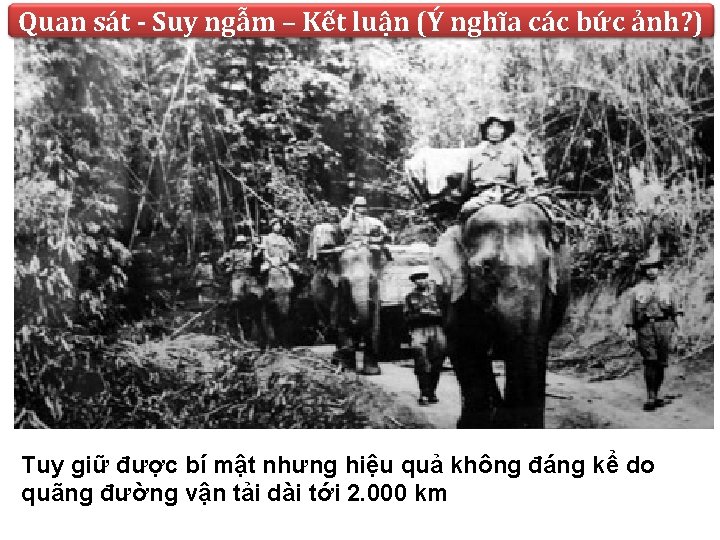 Quan sát - Suy ngẫm – Kết luận (Ý nghĩa các bức ảnh? )