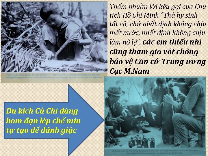 Thấm nhuần lời kêu gọi của Chủ tịch Hồ Chí Minh “Thà hy sinh