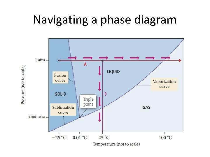 Navigating a phase diagram 