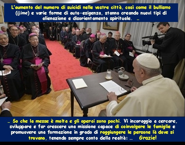 L’aumento del numero di suicidi nelle vostre città, così come il bullismo (ijime) e