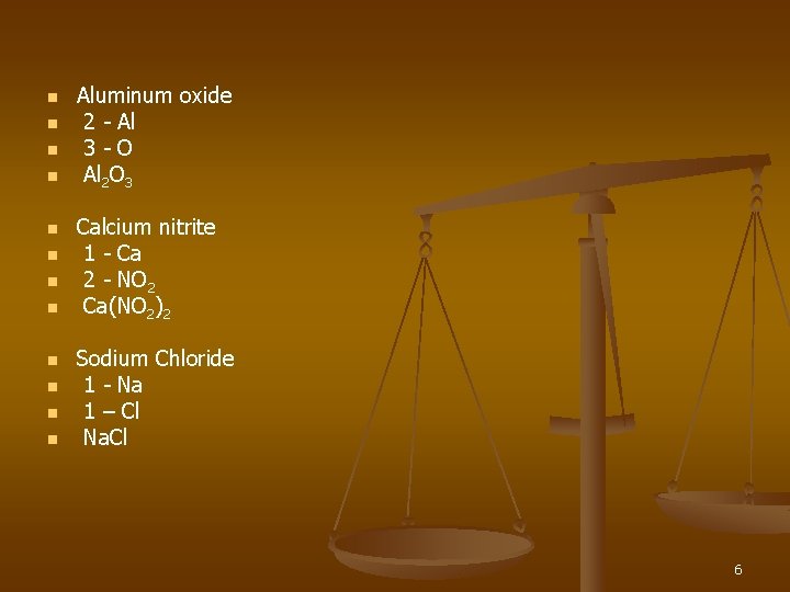 n n n Aluminum oxide 2 - Al 3 -O Al 2 O 3
