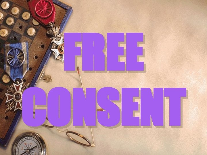 FREE CONSENT 