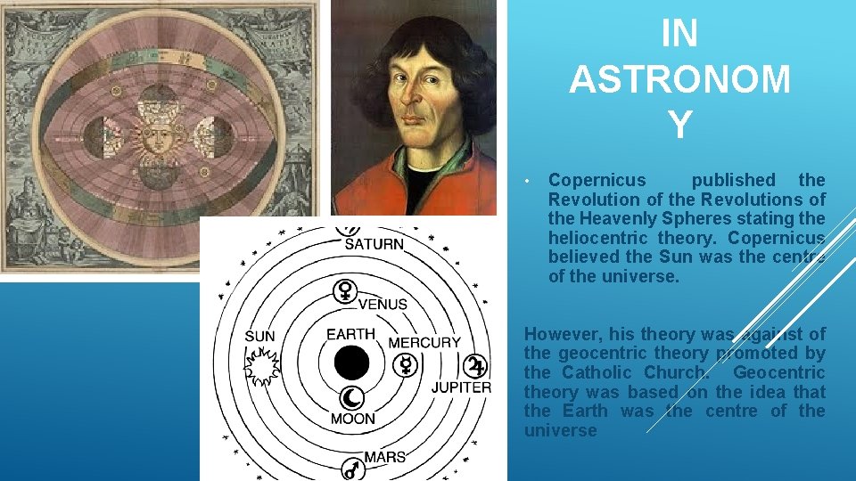 ADVANCES IN ASTRONOM Y • Copernicus published the Revolution of the Revolutions of the ADVANCES IN ASTRONOM Y • Copernicus published the Revolution of the Revolutions of the