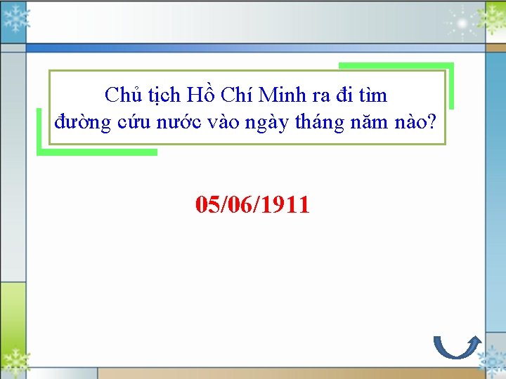 Chủ tịch Hồ Chí Minh ra đi tìm đường cứu nước vào ngày tháng