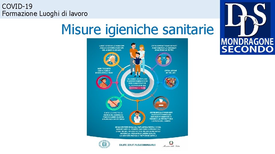 COVID-19 Formazione Luoghi di lavoro Misure igieniche sanitarie 