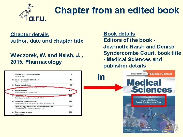 Chapter from an edited book Chapter details author, date and chapter title Wieczorek, W.