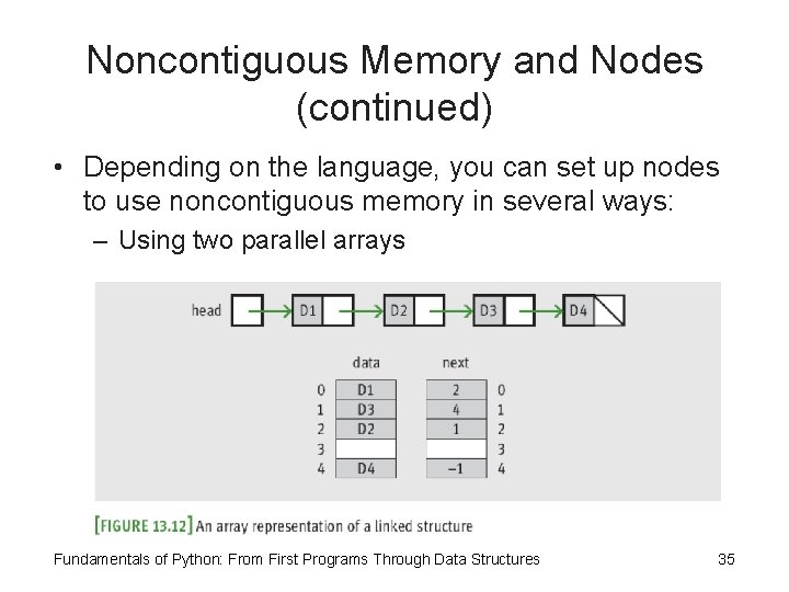 Noncontiguous Memory and Nodes (continued) • Depending on the language, you can set up