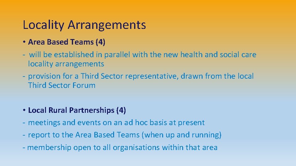 Community Planning in DG and the Third Sector
