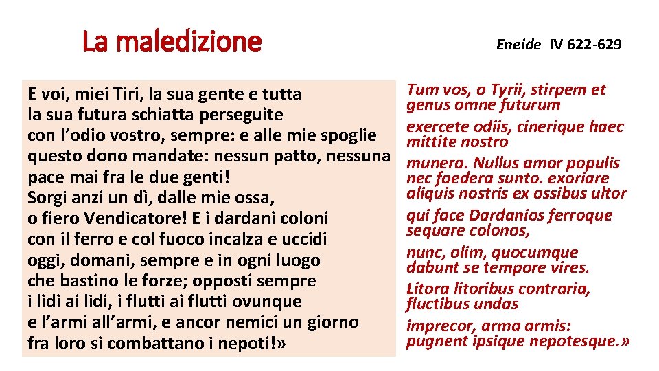 La maledizione E voi, miei Tiri, la sua gente e tutta la sua futura