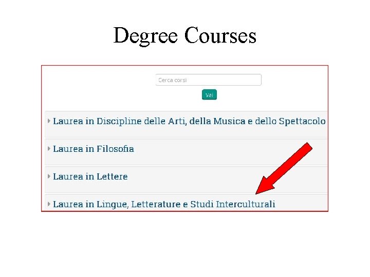 Degree Courses 