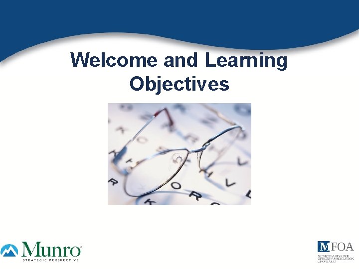 Welcome and Learning Objectives 