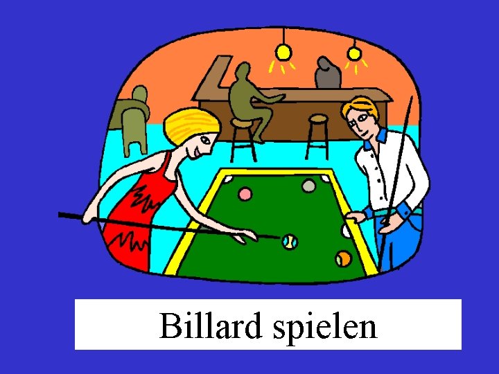 Billard spielen 