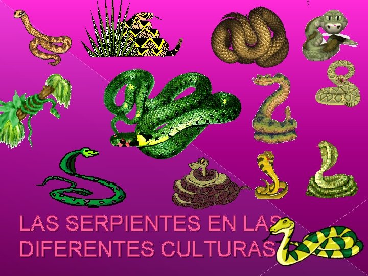 LAS SERPIENTES EN LAS DIFERENTES CULTURAS 