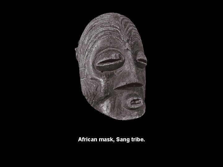 African mask, Sang tribe. 