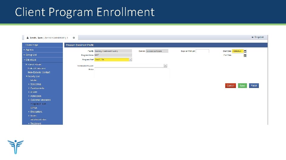 Client Program Enrollment 