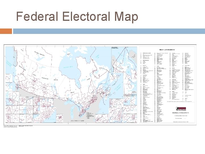 Federal Electoral Map 