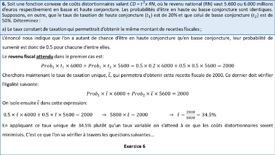  • Exercice 6 