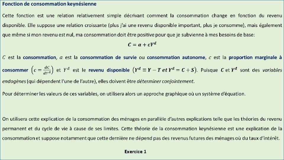  • Exercice 1 