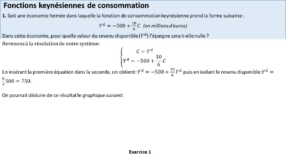  • Exercice 1 