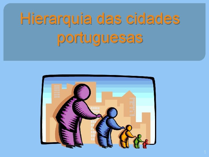 Hierarquia das cidades portuguesas 1 