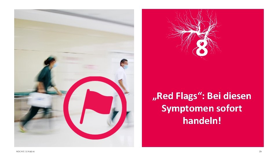 8 „Red Flags“: Bei diesen Symptomen sofort handeln! ROCHE | CHUGAI 25 