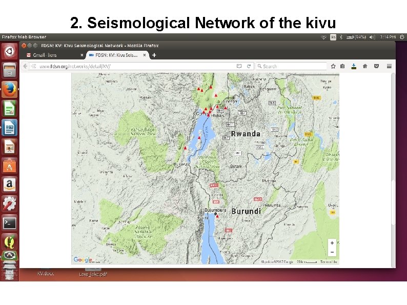 2. Seismological Network of the kivu 