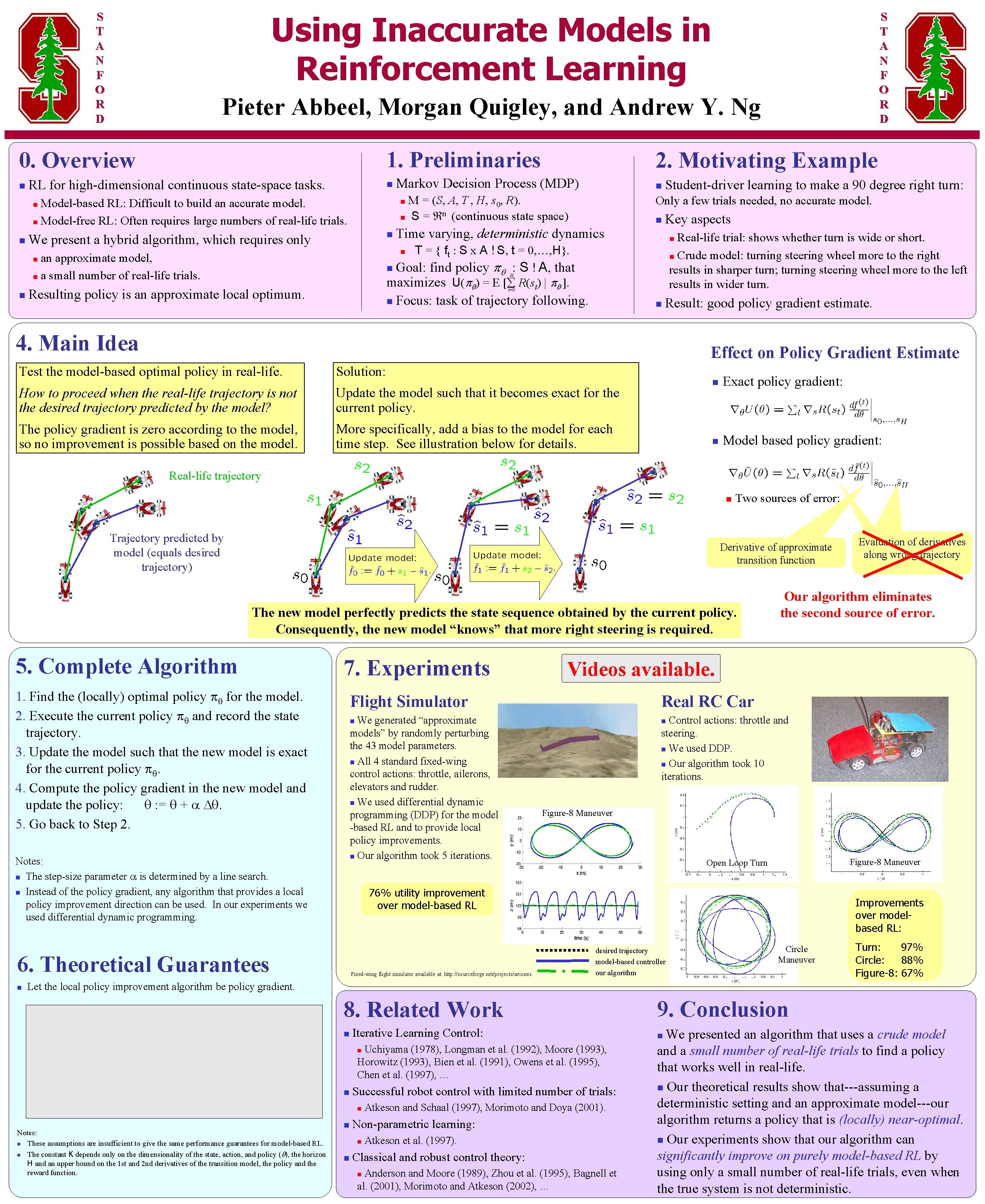 Using Inaccurate Models in Reinforcement Learning S T A N F O R D