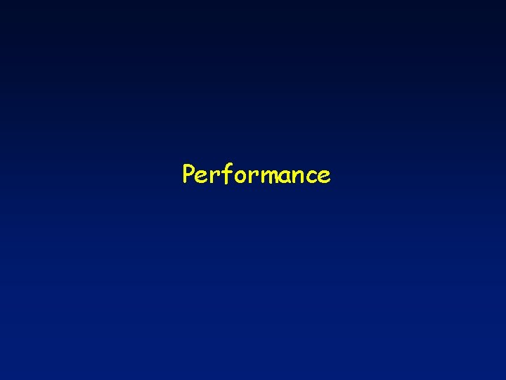 Performance 