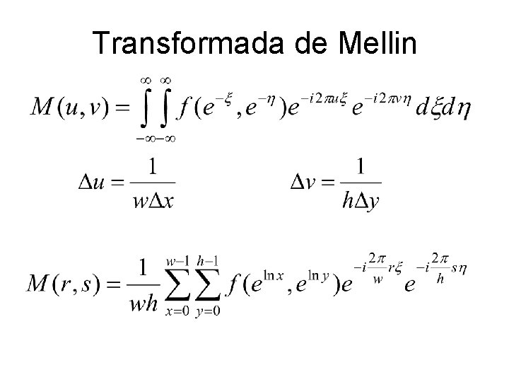 Transformada de Mellin 