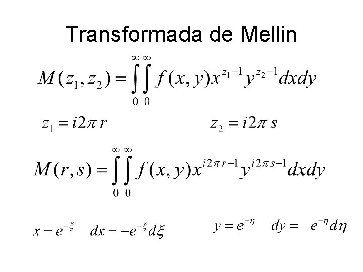 Transformada de Mellin 