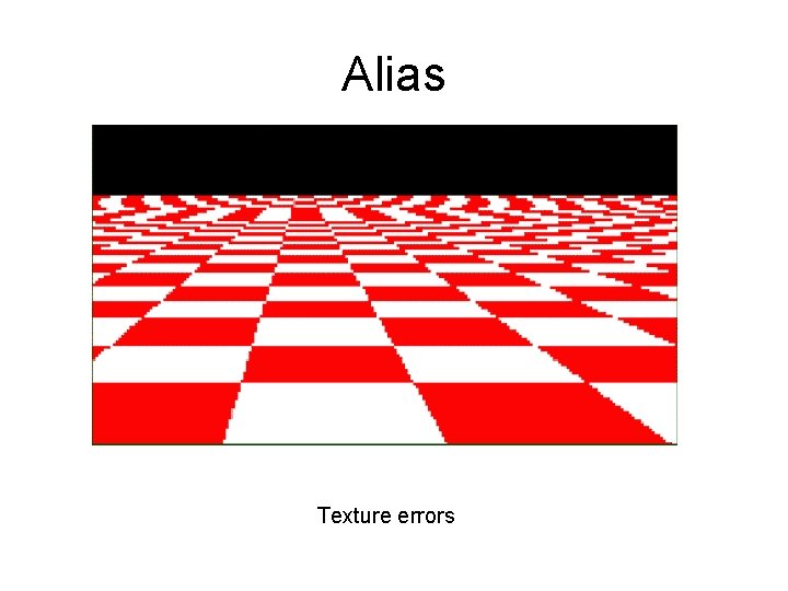 Alias Texture errors 