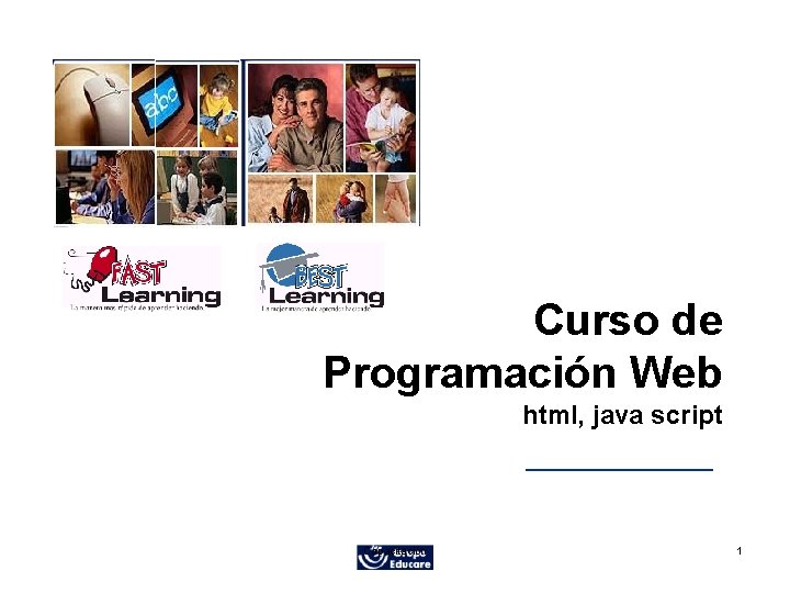 Curso de Programación Web html, java script Capacitación 1 