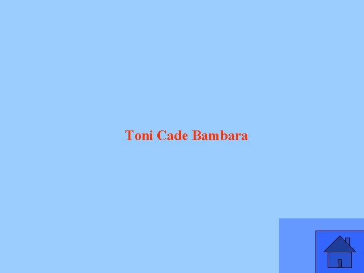 Toni Cade Bambara 