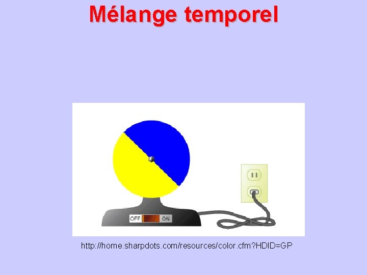 Mélange temporel http: //home. sharpdots. com/resources/color. cfm? HDID=GP 