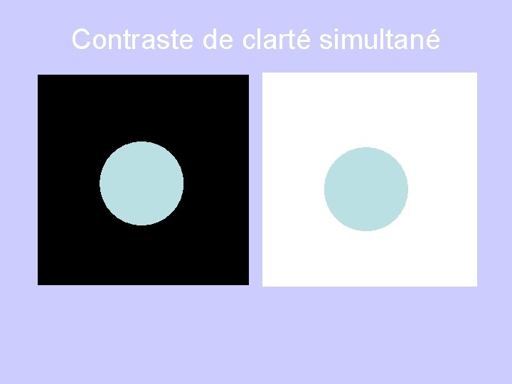 Contraste de clarté simultané 