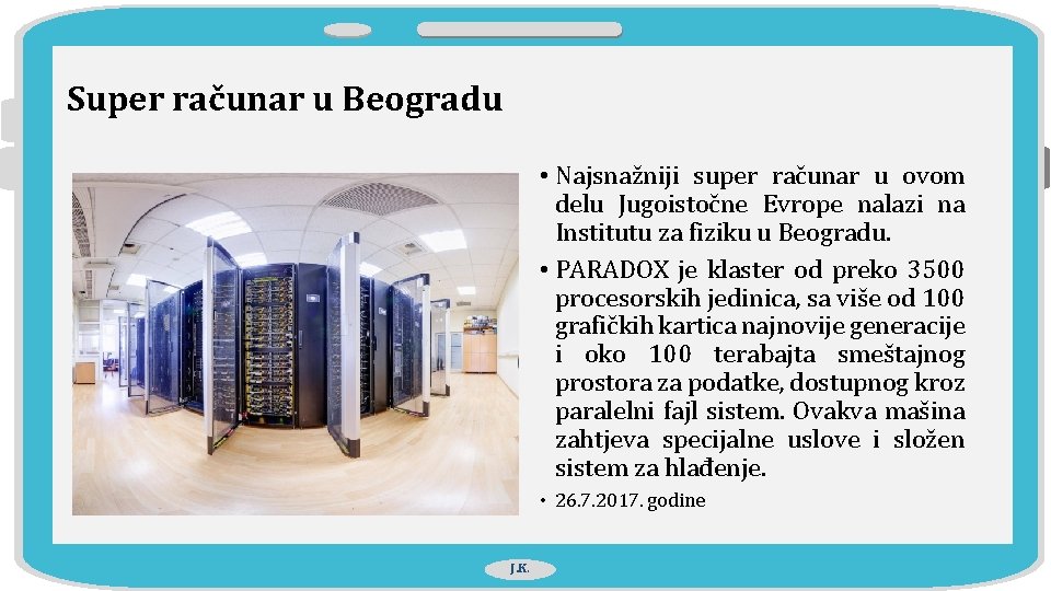 Super računar u Beogradu • Najsnažniji super računar u ovom delu Jugoistočne Evrope nalazi