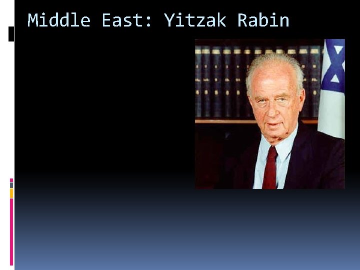 Middle East: Yitzak Rabin 