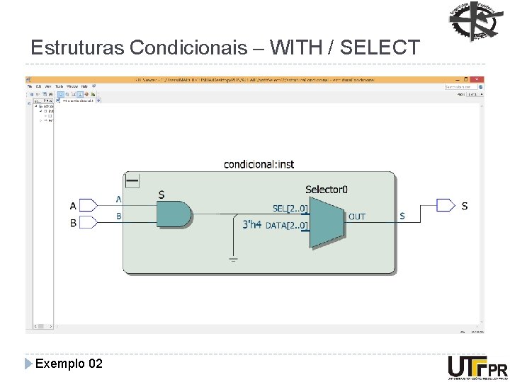 Estruturas Condicionais – WITH / SELECT Exemplo 02 