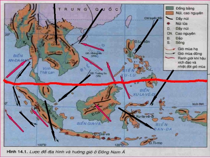 Địa 8 gió ở Đông Nam Á Nguyễn Văn Nam Lược đồ địa hình