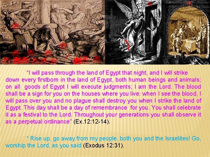 “I will pass through the land of Egypt that night, and I will strike