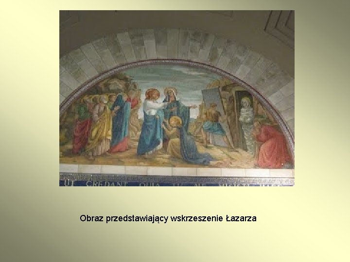 Obraz przedstawiający wskrzeszenie Łazarza 