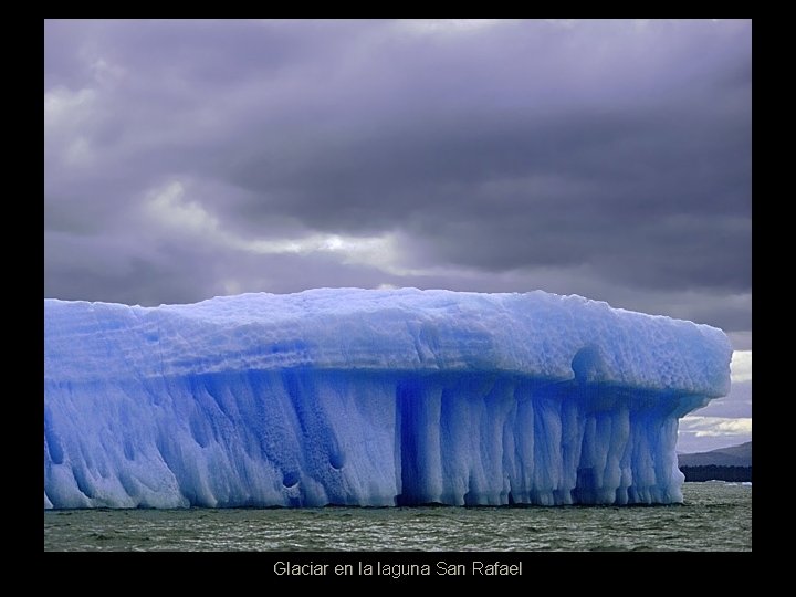 Glaciar en la laguna San Rafael 