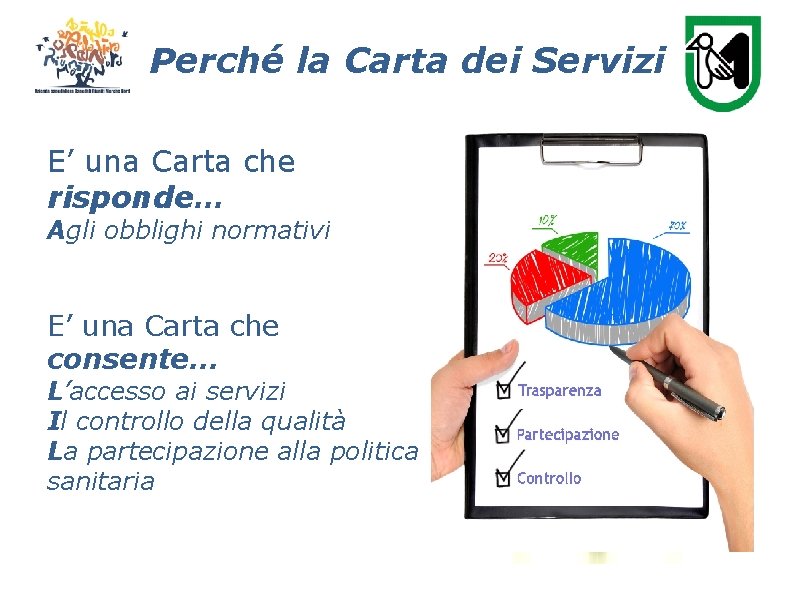 Perché la Carta dei Servizi E’ una Carta che risponde… Agli obblighi normativi E’