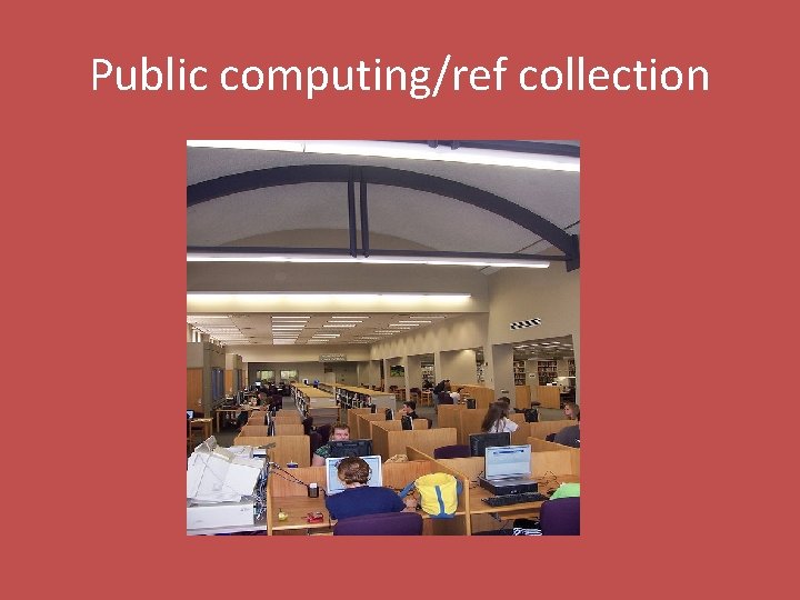 Public computing/ref collection 